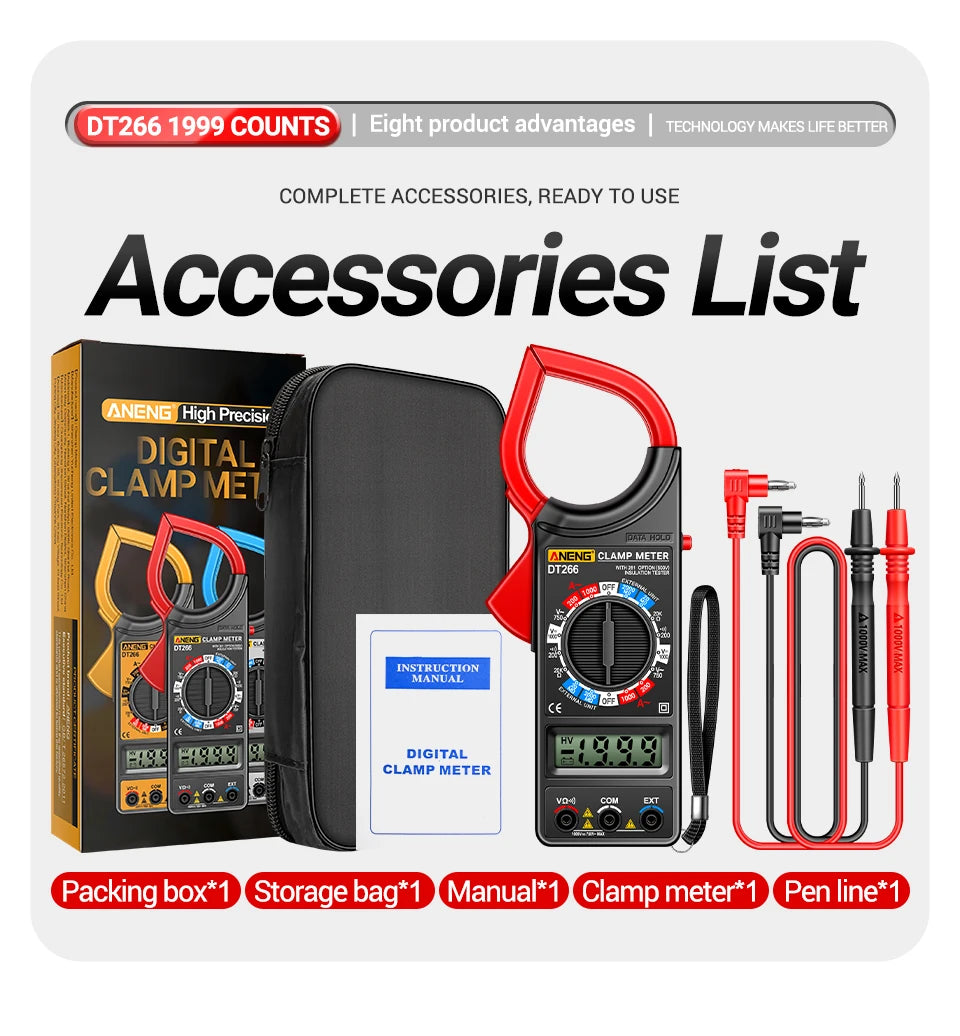 DT266-8 Digital Clamp Meter