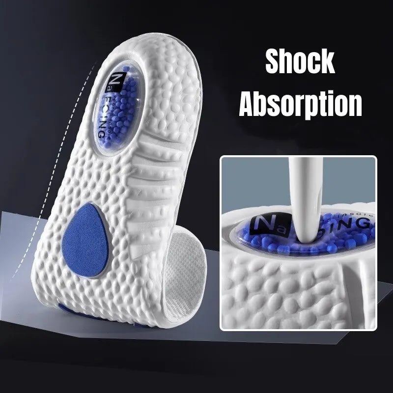 Solette sportive migliorate per l'assorbimento degli urti Cuscinetti per sneaker da corsa ad alta elasticità Deodorante per rimbalzo Cuscino comodo per i piedi