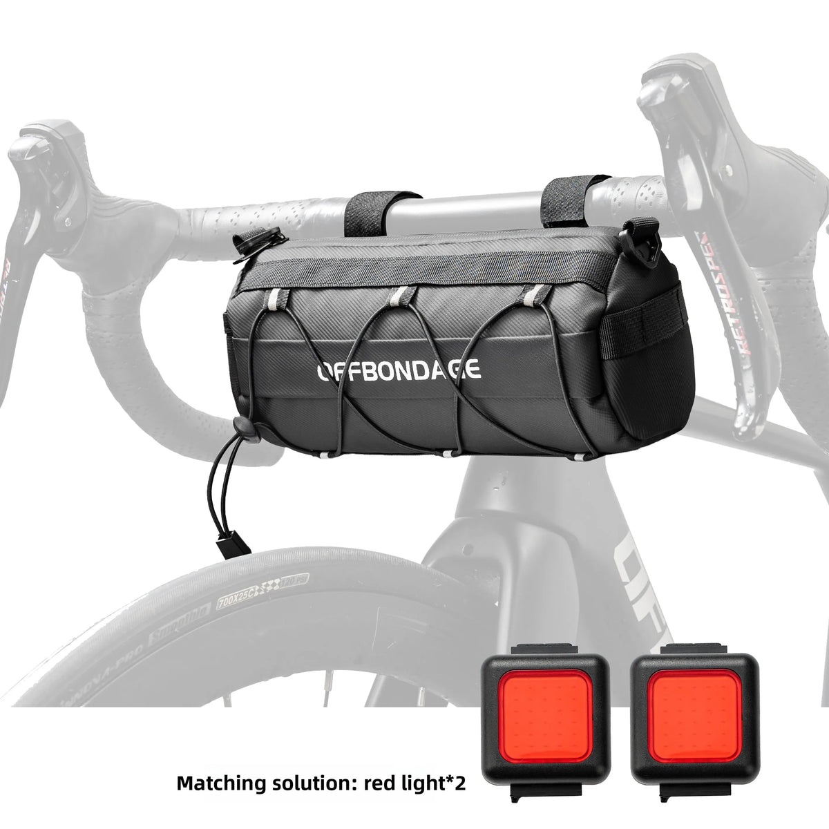 OFFBONDAGE Multi-Position Bicycle Bag with Shoulder Strap