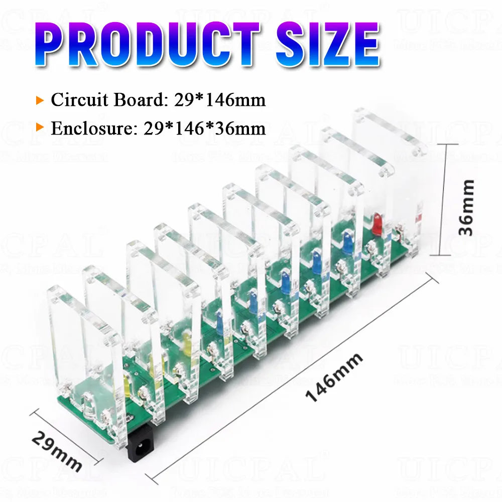Sound-Reactive LED Spectrum Soldering Kit