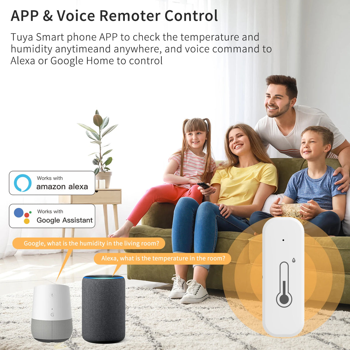Smart Wi-Fi Temperature and Humidity Sensor