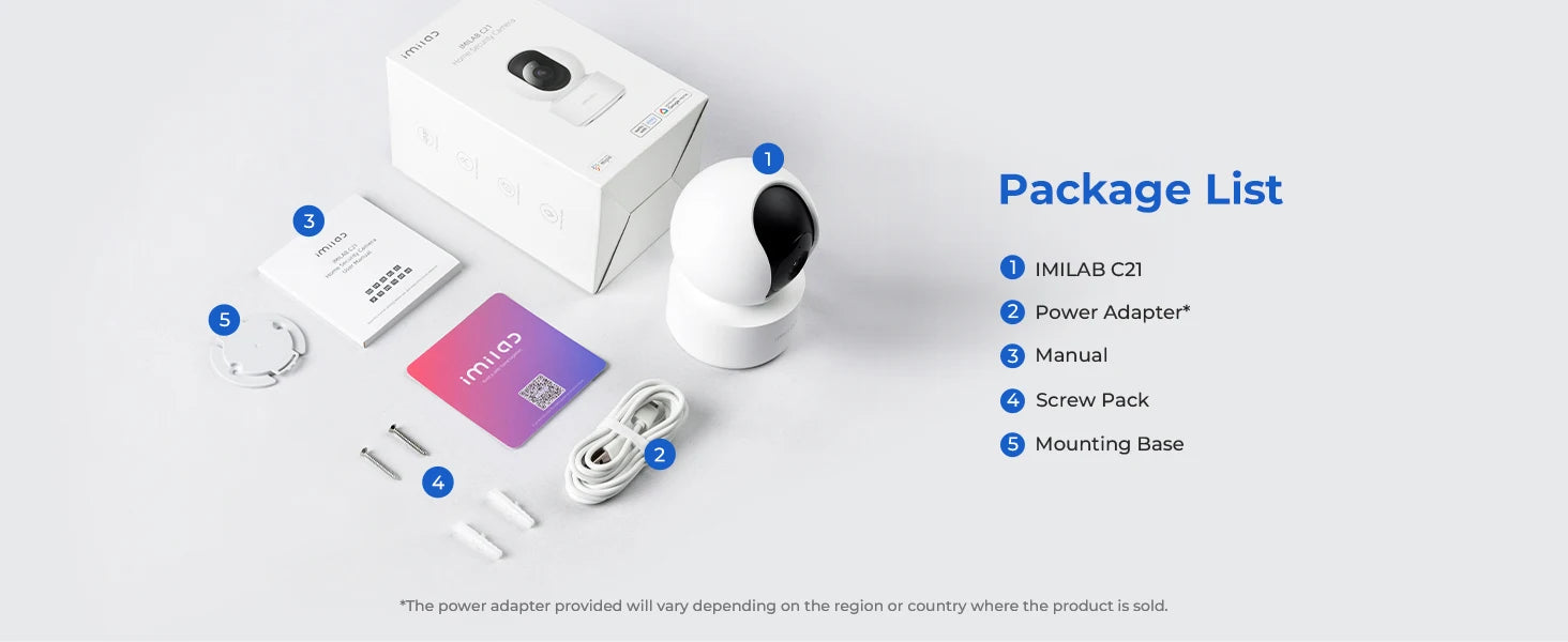 IMILAB C21 2.5K WiFi Indoor Baby Monitor with 360° Tracking