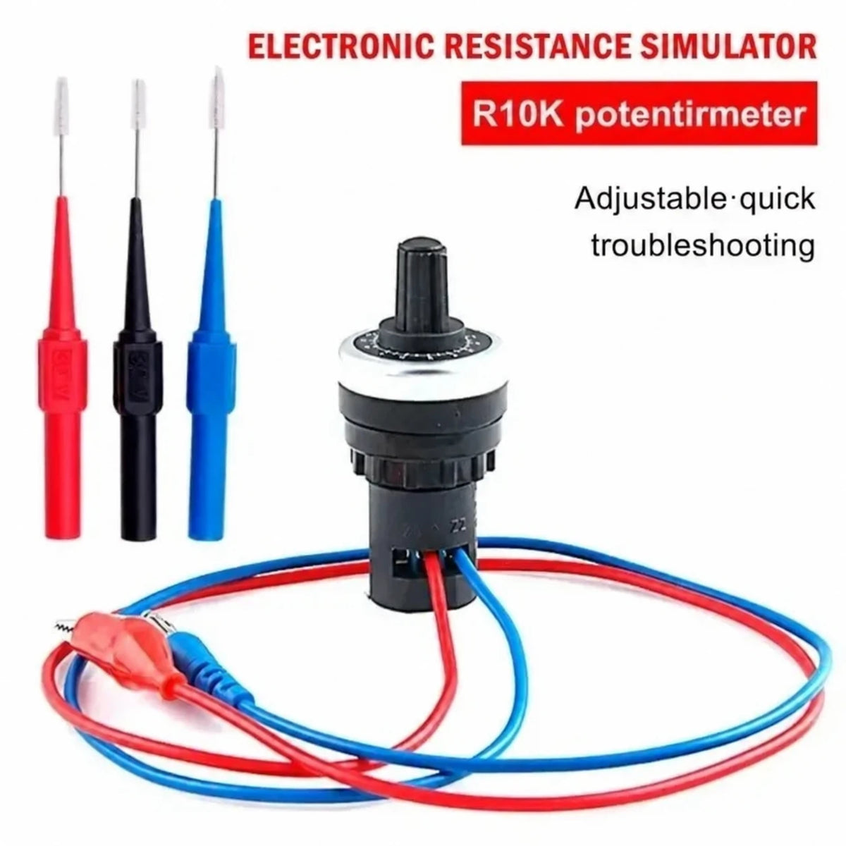 Simulador de resistencia ajustable para el diagnóstico de vehículos