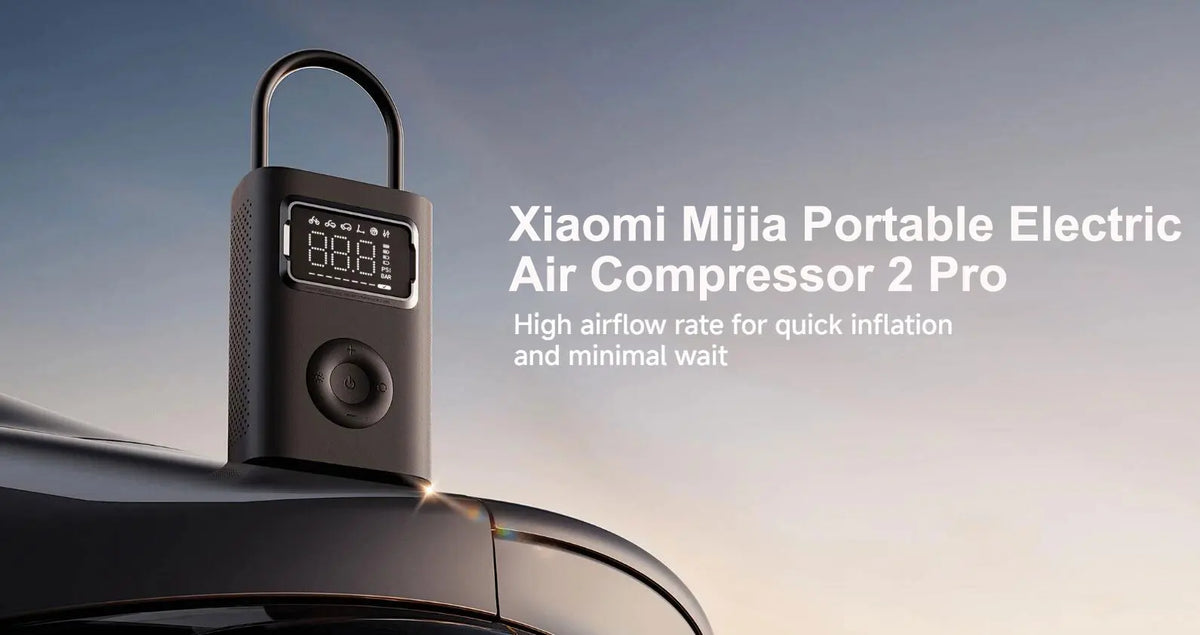 Xiaomi Mijia Portable Air Compressor 2 / 2D / 2PRO, Smart Digital Tire Pressure Detection Inflator, Portable Electric Air Pump