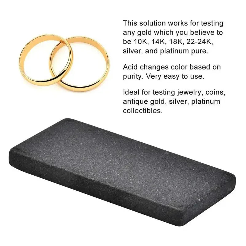 Gold Testing Stone and Testing Liquid Options