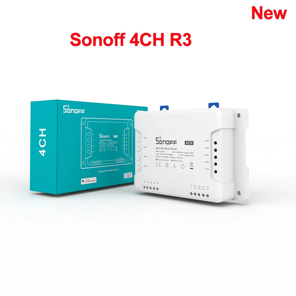 4CHR3 / 4CHPROR3 4-kanals Wi-Fi Smart Switch