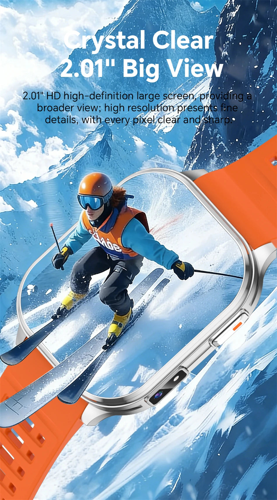 2026 Νew Smart Watch With Camera Men Women Photos Record Video Health Sports Fitness IP68 Waterproof Call Recording Smartwatches