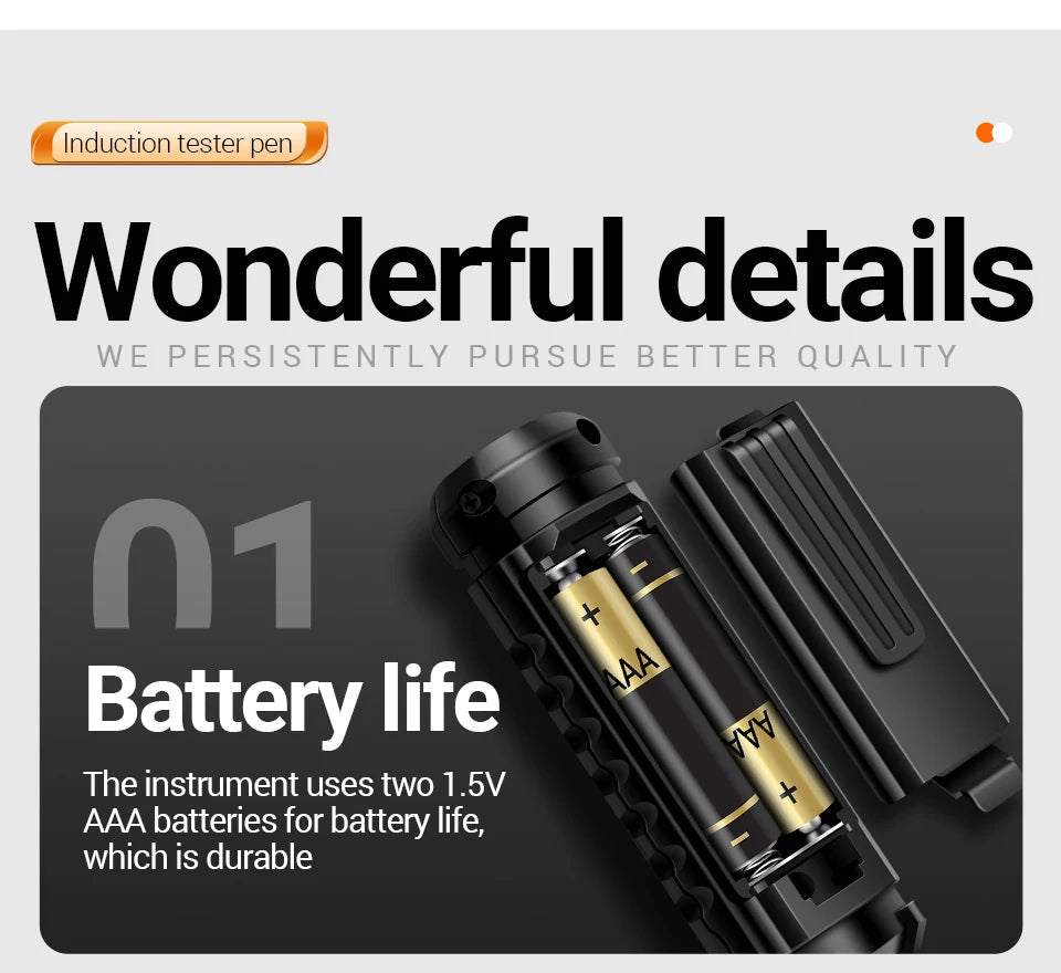 ANENG B15 Induction Teste Pen Highlight Color Light Professional AC Voltage Detection Electrician Screwdriver Testing Tools 