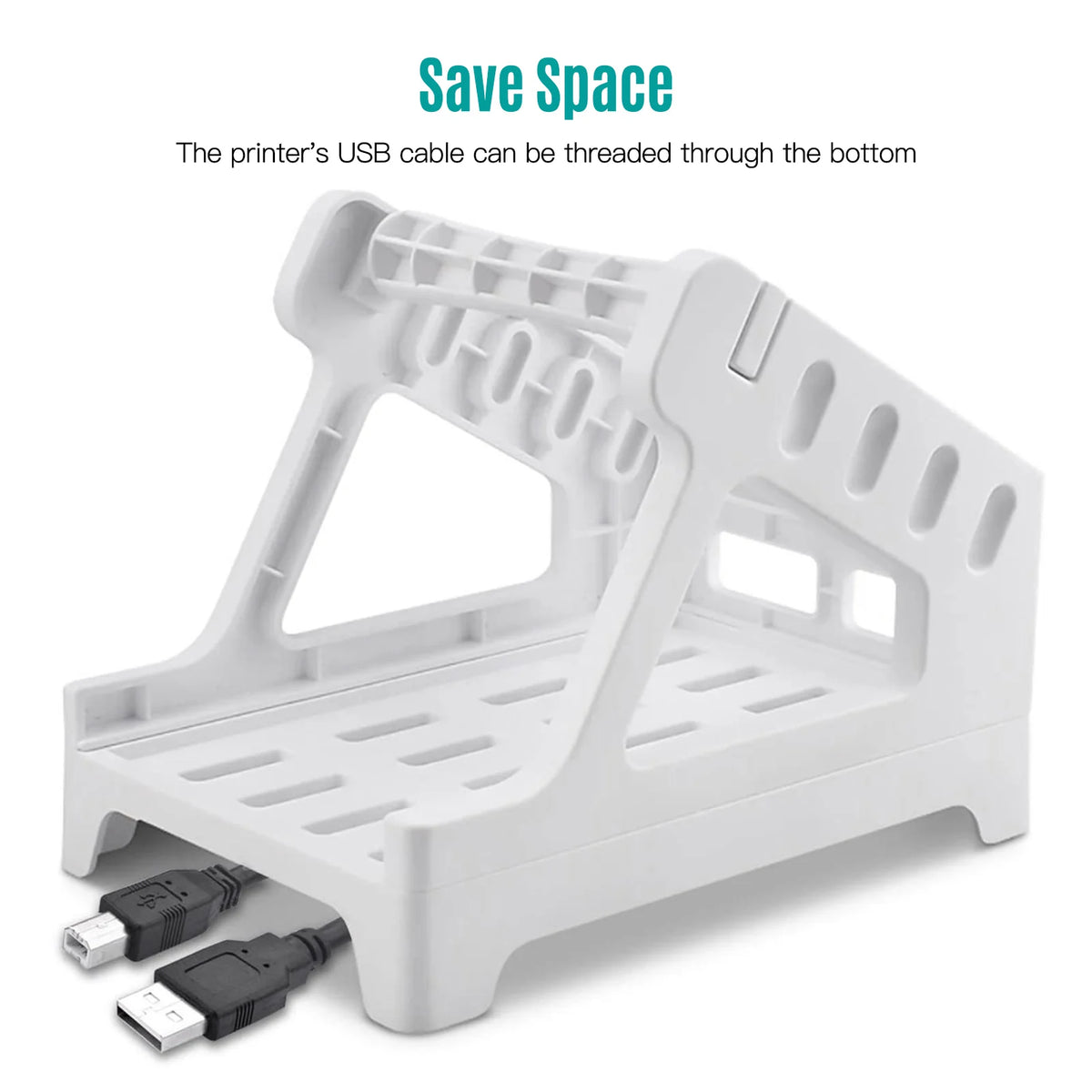 Label Holder for 4x6 Shipping Labels Printer Rolls and Fanfold Labels 2 in 1 Work for Desktop Themal Label Sticker Dispenser
