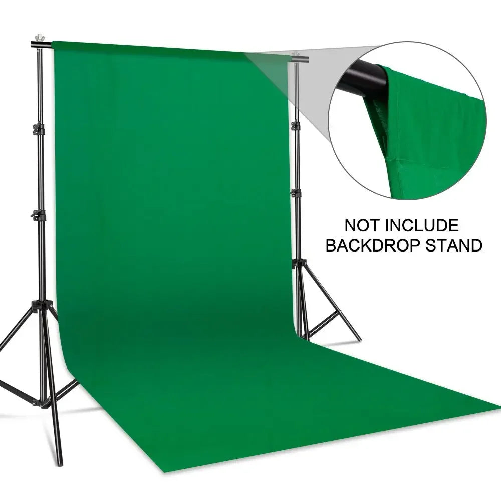 Photography Backdrop Cloth, Green, White or Black