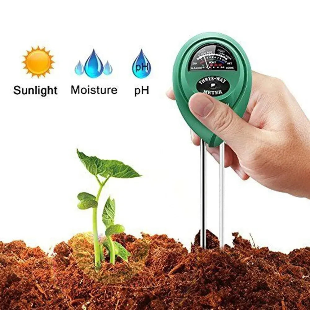 3-in-1 Soil Meter for Moisture, Light and pH
