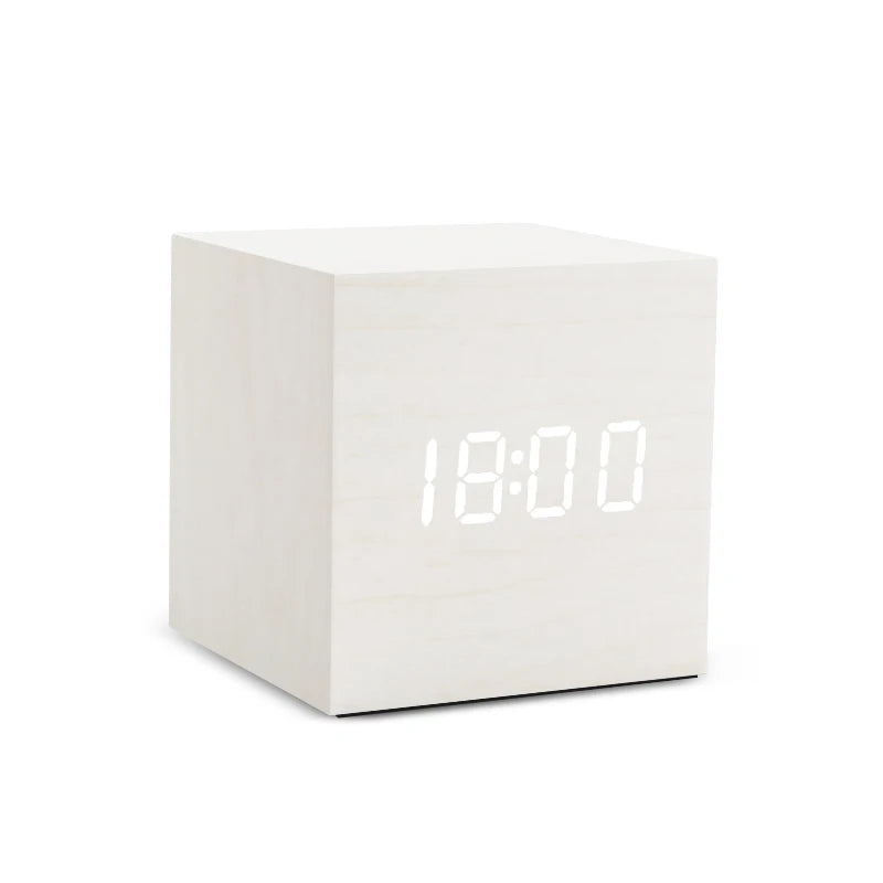 LED Digital Alarm Clock with Sound-Activated Display