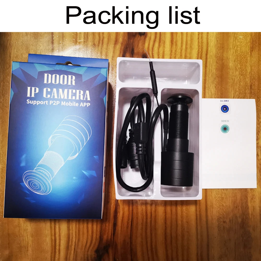 1080P Wide-Angle Peephole Security Camera with Motion Detection