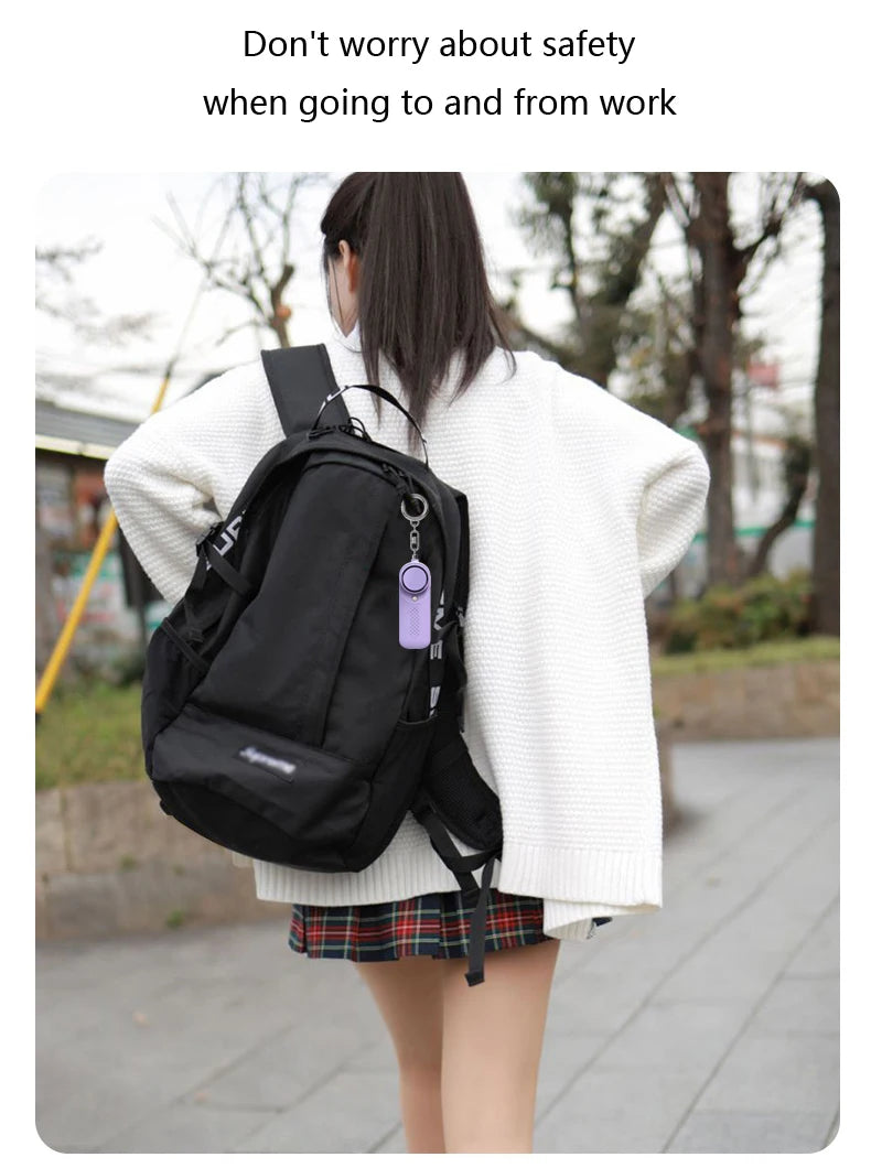 130db Protect Alert Personal Defense Siren Anti-attack Security for Children Girl Older Women Carrying Loud Panic Alarm 