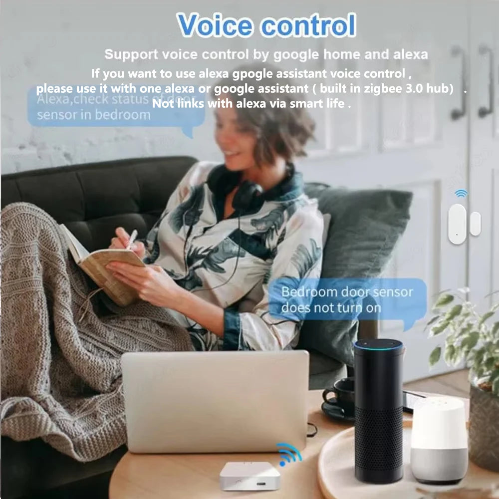 مستشعر باب ونافذة بتقنية Zigbee 3.0