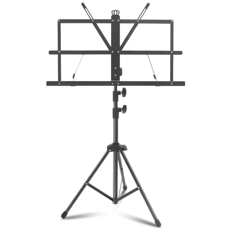 2-in-1 Folding Sheet Music Stand and Desktop Book Stand, Black