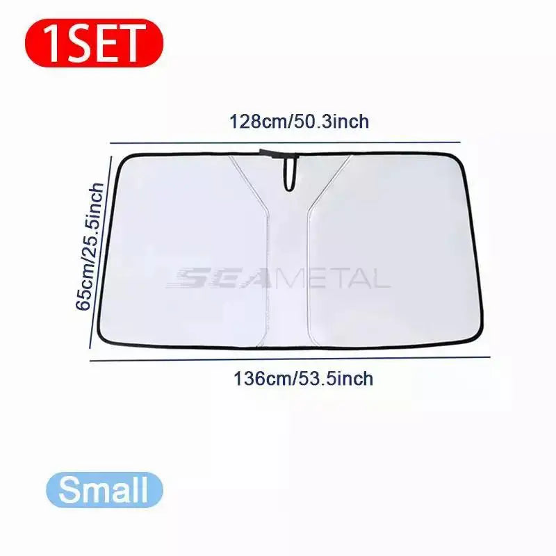 SEAMETAL Car Windshield Sun Shade Foldable Front Window Sun Protection Cover Anti UV Summer Cooling Sunshade Curtains for Car