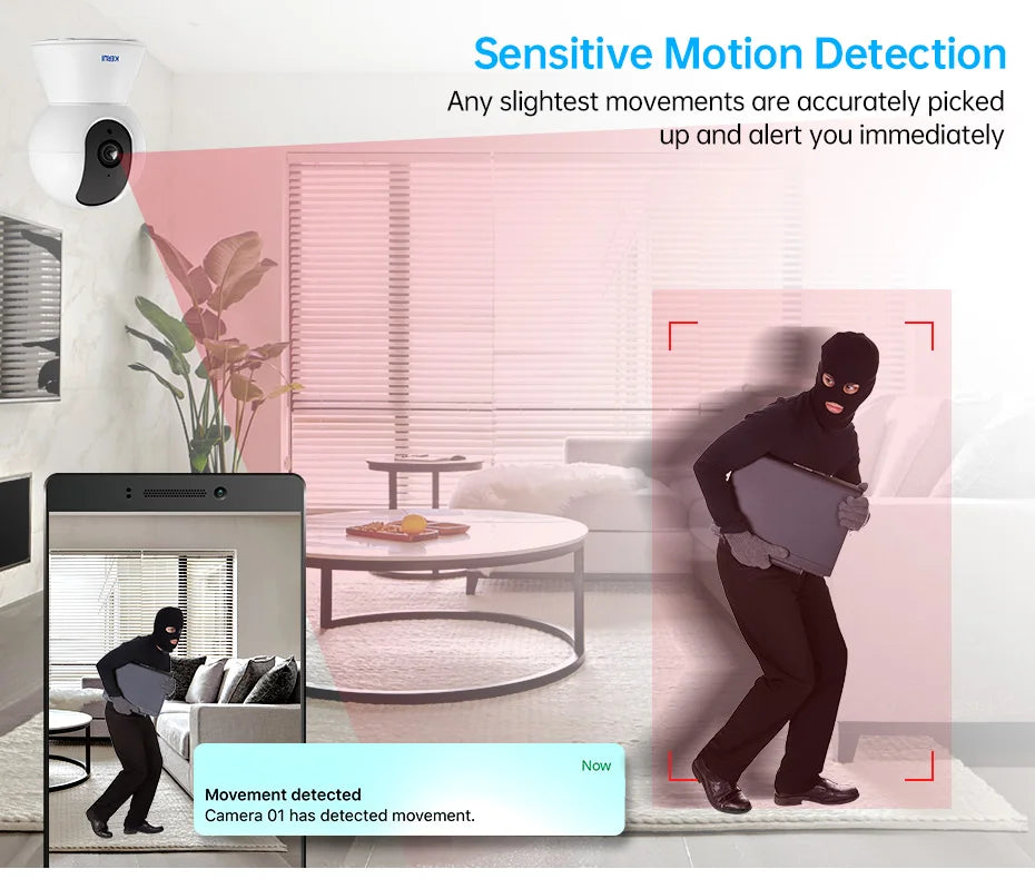 Wireless 3MP Mini WiFi IP Camera Indoor Security Camera