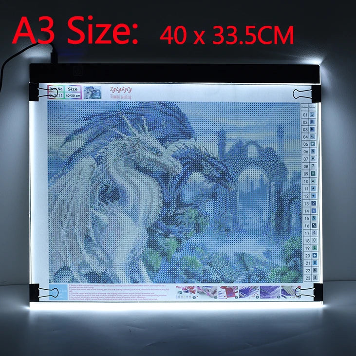 Piastra da tracing USB LED — Opzioni A3/A4/A5