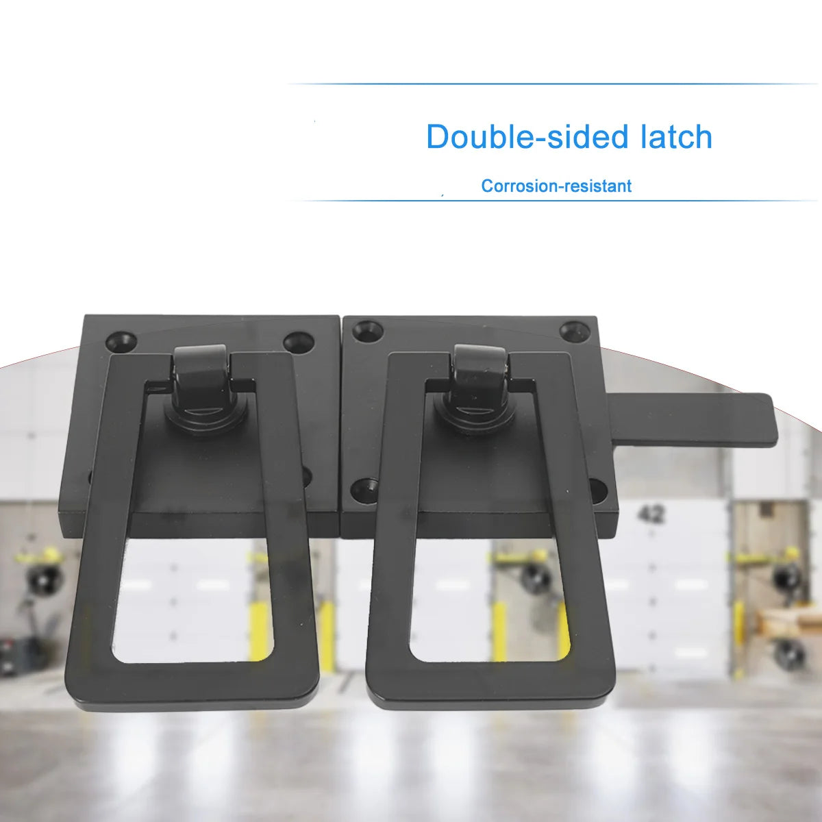 Heavy Duty Gate Latch Double Side Gate Latches Matte Black Fence Latch Garden Door Latch Pool Gate Latch