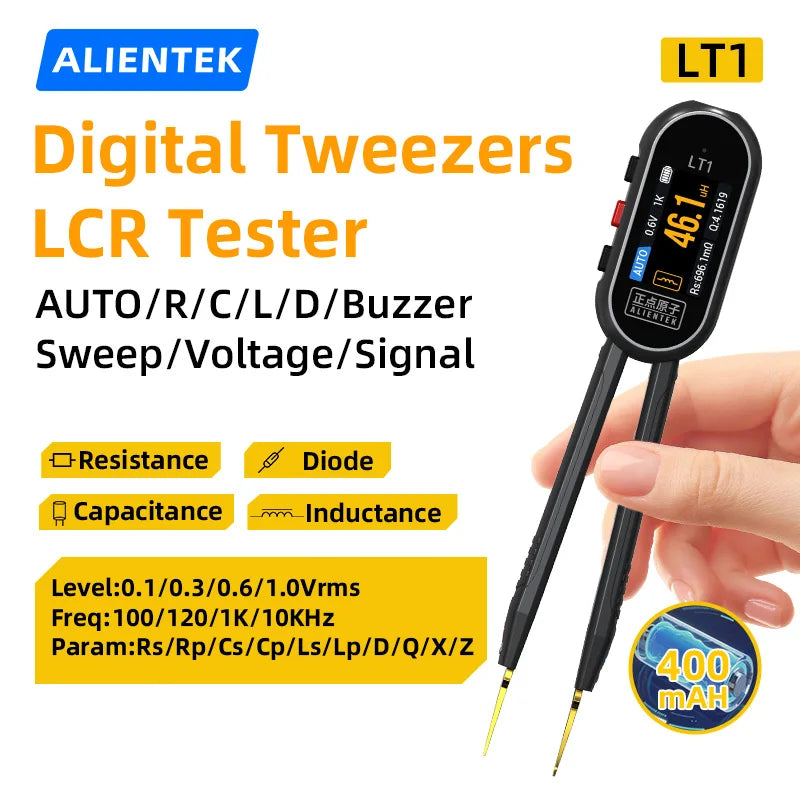 LT1 LCR tester komponenata s mjernom pincetom