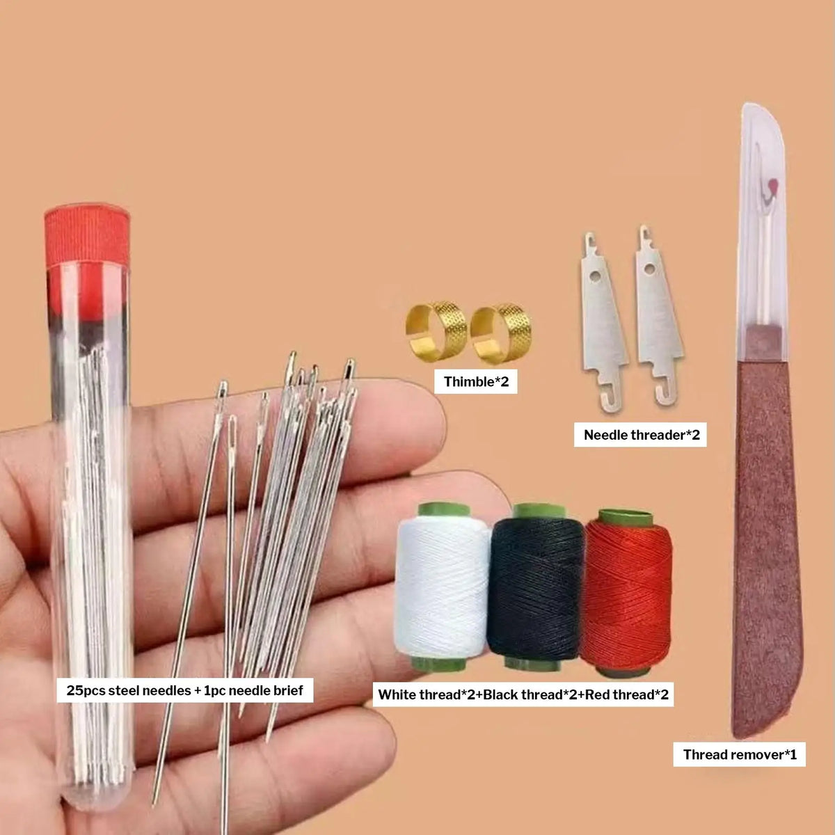 37-Piece Portable Sewing Repair Kit
