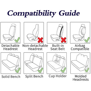 Універсальні чохли на автокрісла – комплект повного покриття з нубукової шкіри Nappa