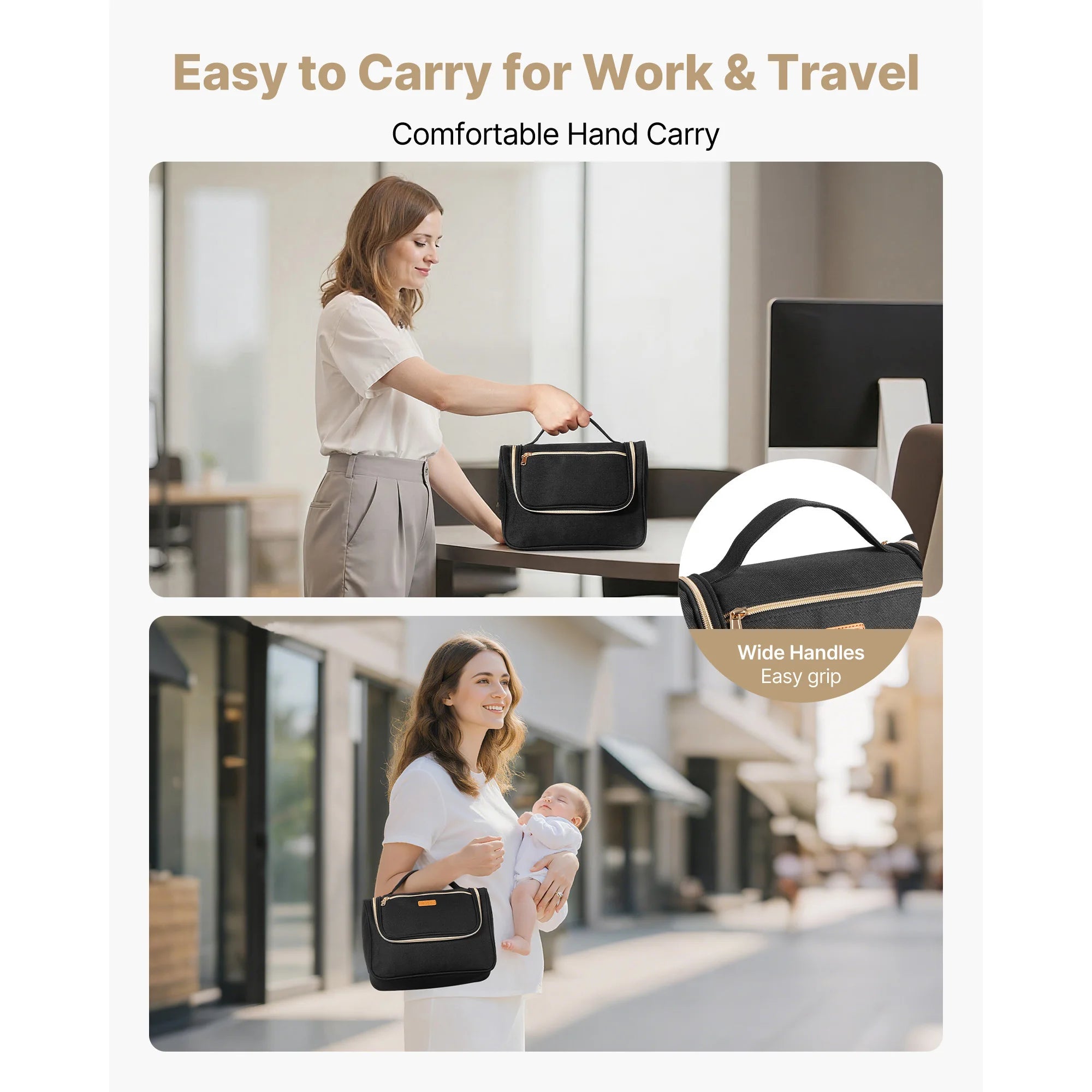 Portable Breast Pump Bag with Insulated Storage & Waterproof Mat