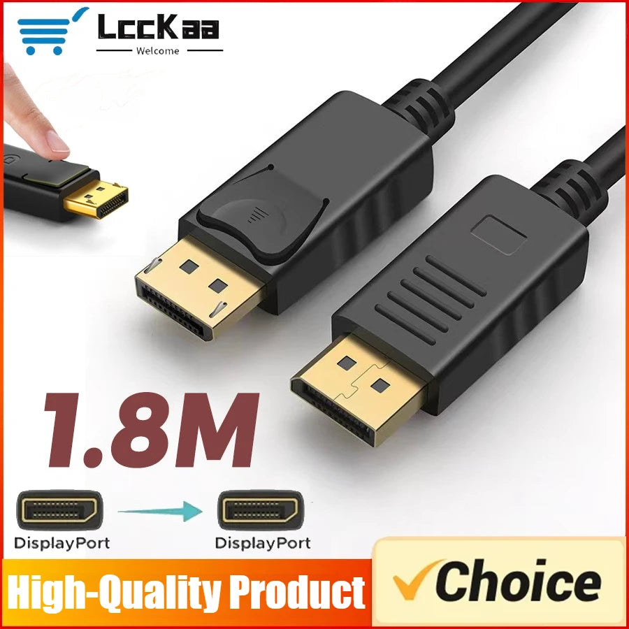 1.8 m-es DisplayPort–DisplayPort kábel