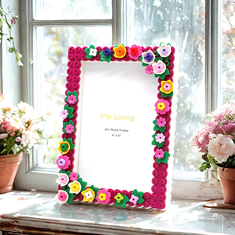 DIY Building-Block Photo Frame Kit, 6 or 7 Inch