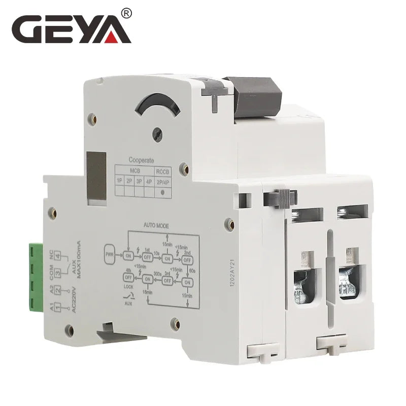 GEYA GRD9L Type A RCD Auto Recloser Differential Circuit Breaker