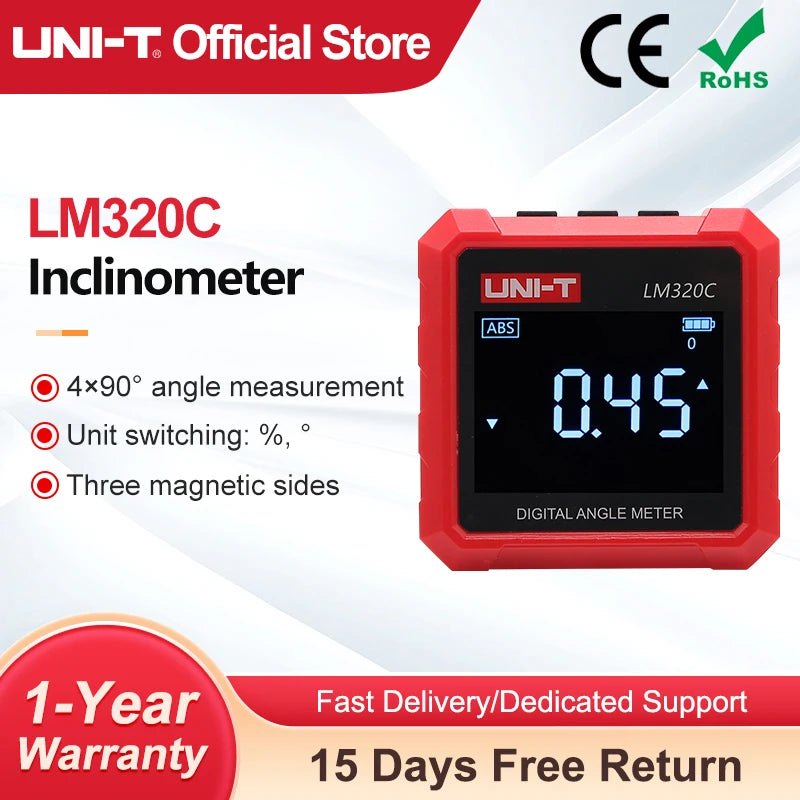 LM320C Magnetic Digital Angle Gauge