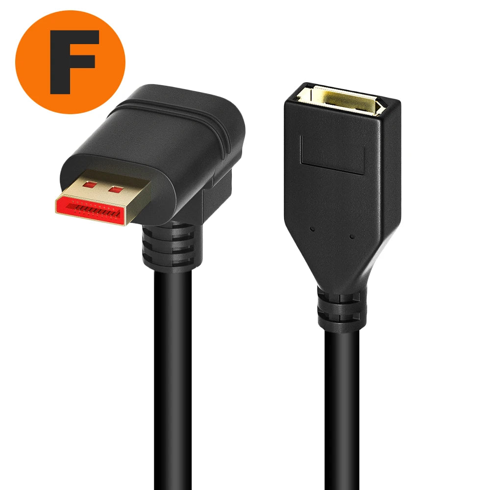 Zahnutý adaptér DisplayPort 1.4