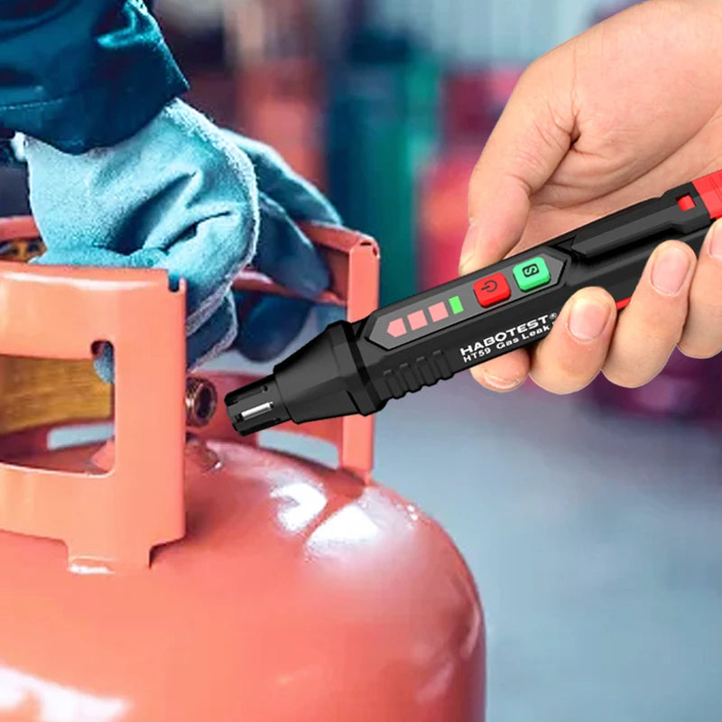 Natural Gas Leak Detector with Audible & Visual Alarm, Portable Gas Sniffer to Locate Combustible Sources Like Methane, Propane
