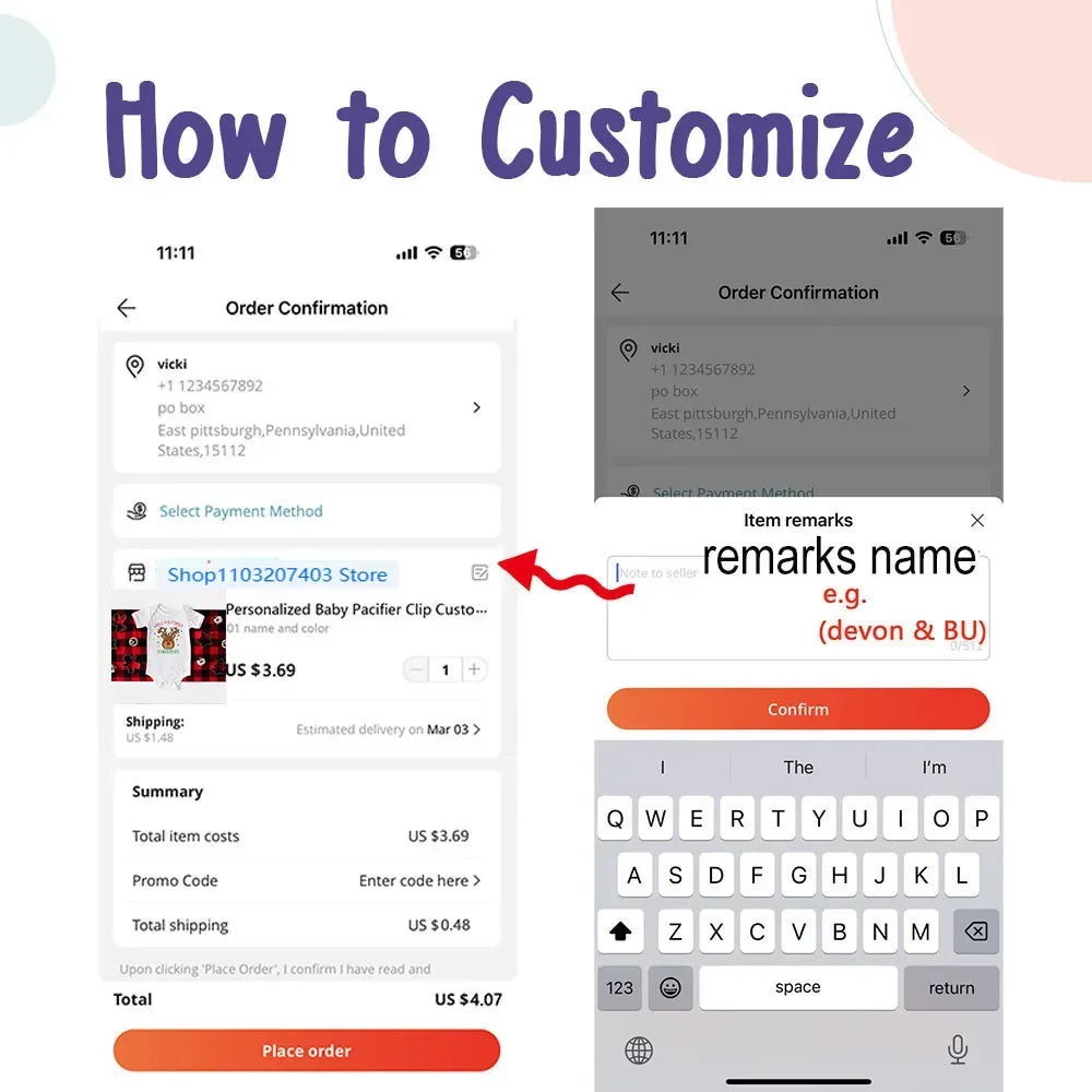 Gepersonaliseerd Safari-initiaal Baby Body