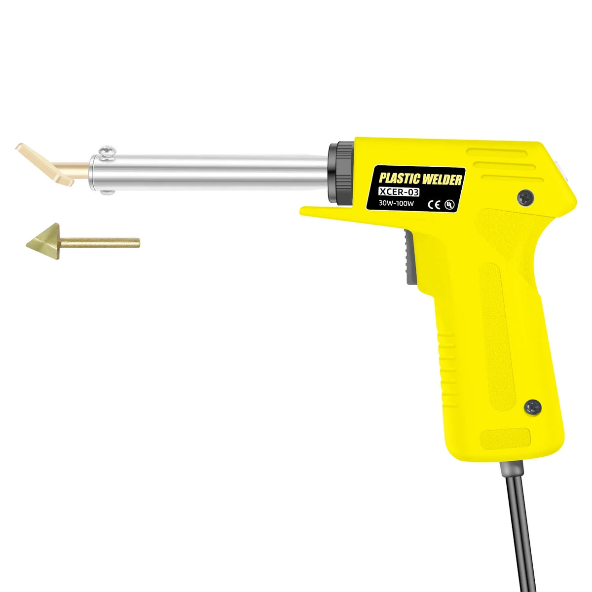 100W Plastic Repair Iron with Brass Trowel Tip, EU/US Kits