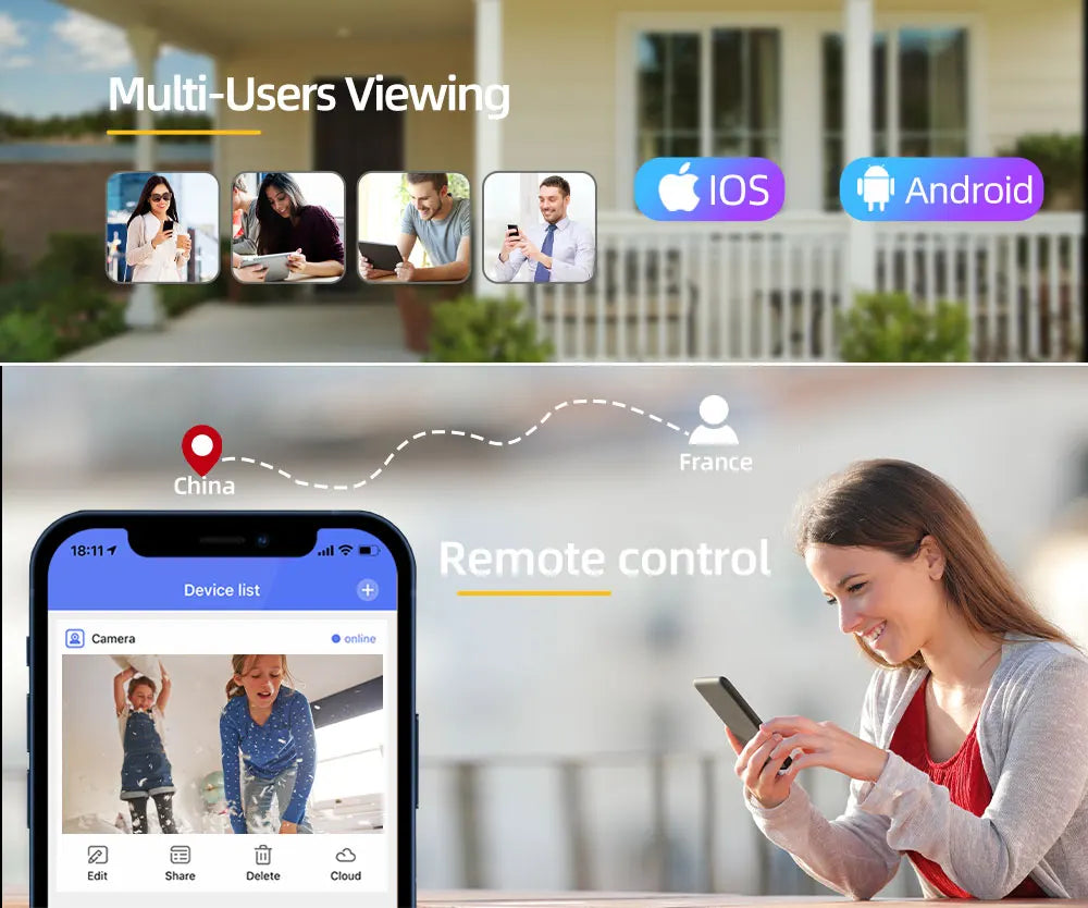 5MP WiFi PTZ Security Camera