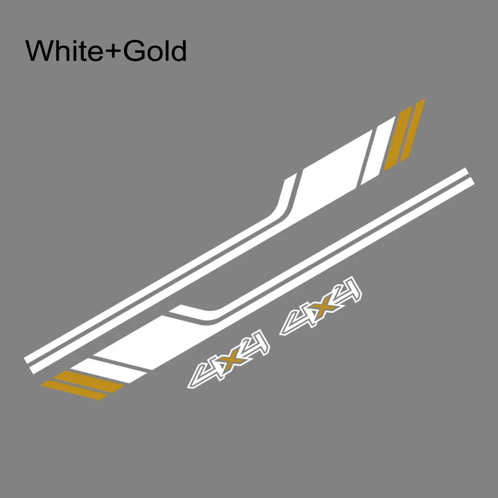 1 Pair Sport Modified 4x4 Off Road Side Letter Waist Line Stripe Body Sticker  Decals Decor for Suzuki Jimny 2019 2020 2021 2022