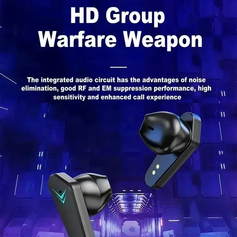 Bluetooth TWS Gaming Earphones with Low Latency and Mic