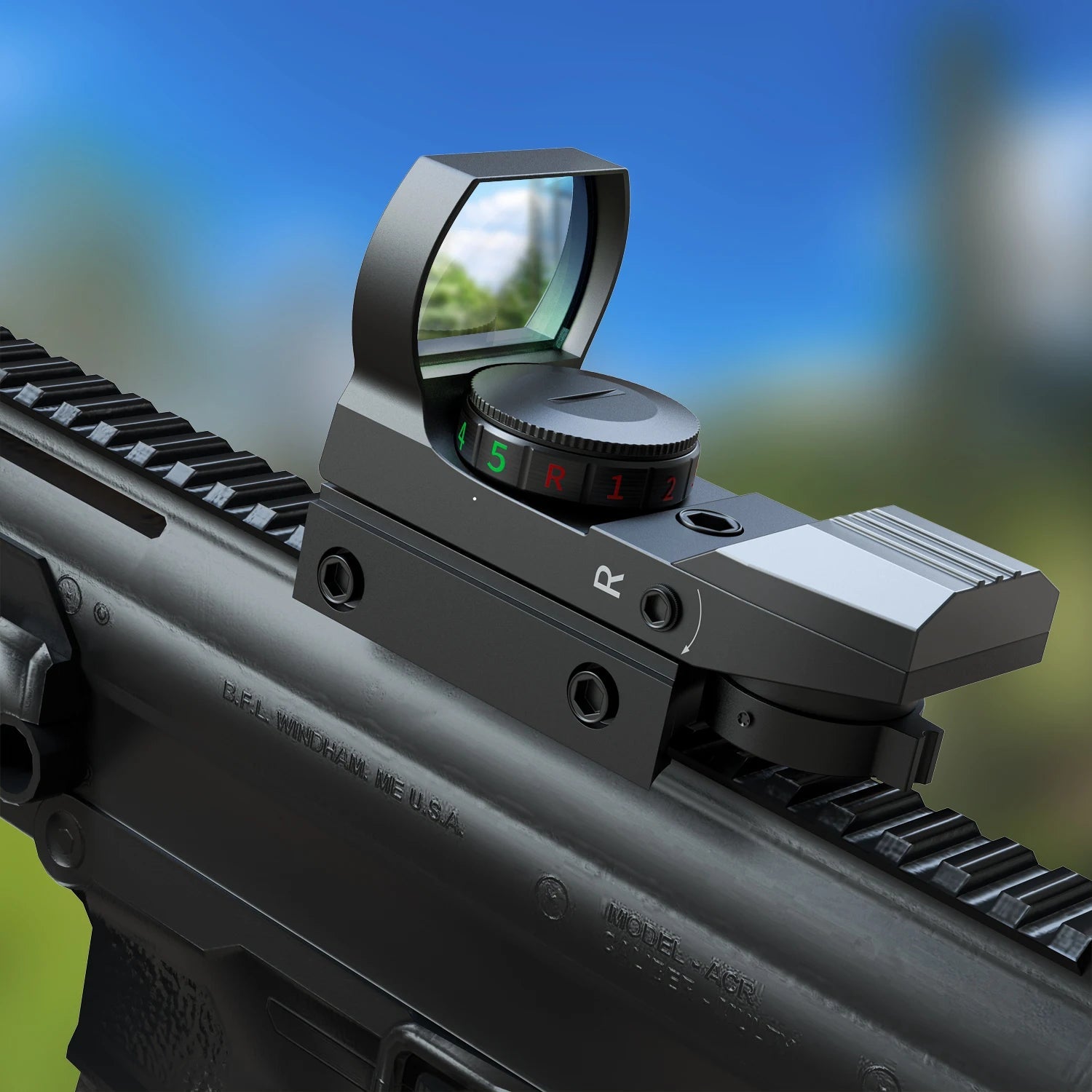 Tactical Red Green Dot Sight Scope Riflescope Hunting Optics Reflex Sight with 20mm Rail 
