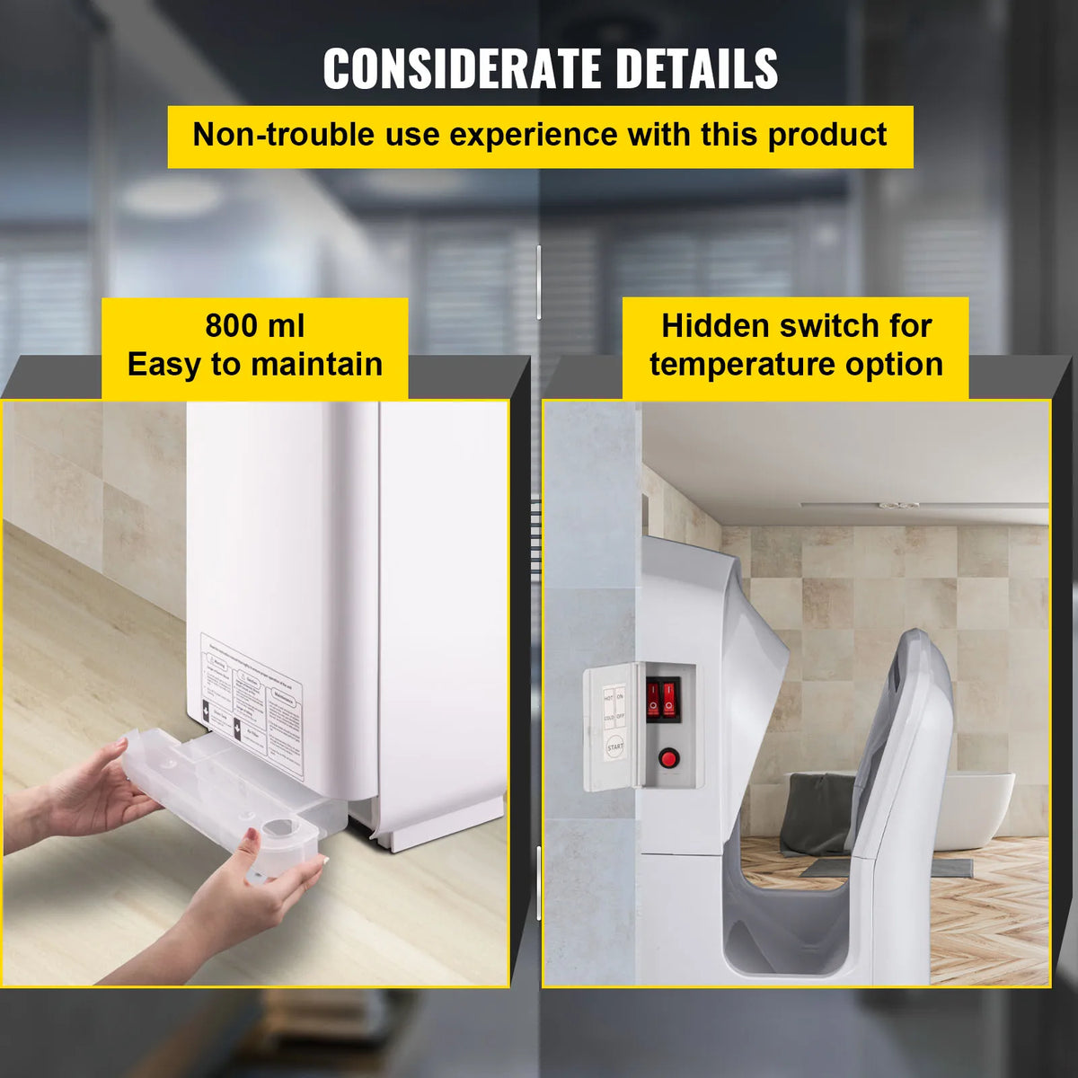 Automatic Double-Sided Jet Hand Dryer