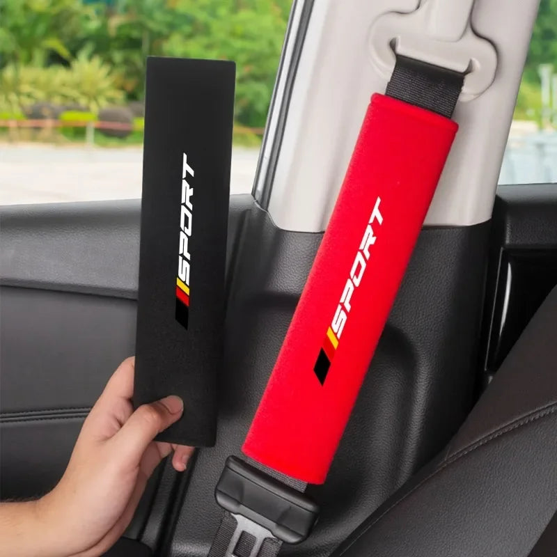 2 Pcs Soft and Comfortable Car Seat Belt Cushions, Personalized and Fashionable Seat Belt Cushions, Suitable for Vehicle Use