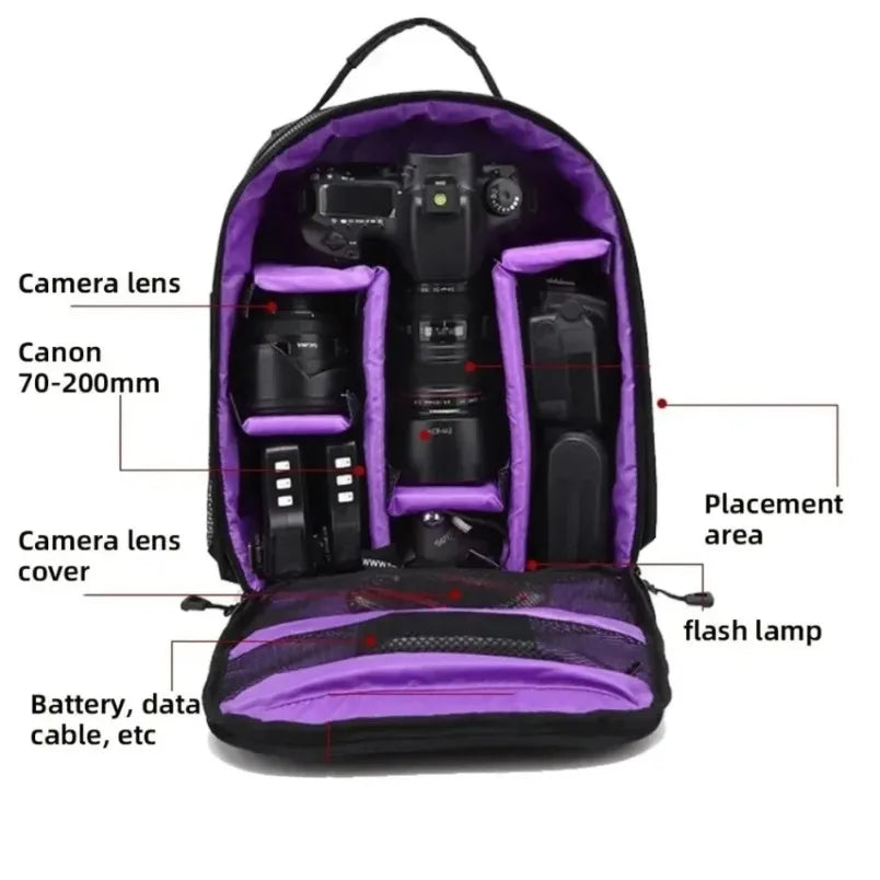 Compact Nylon Camera Backpack