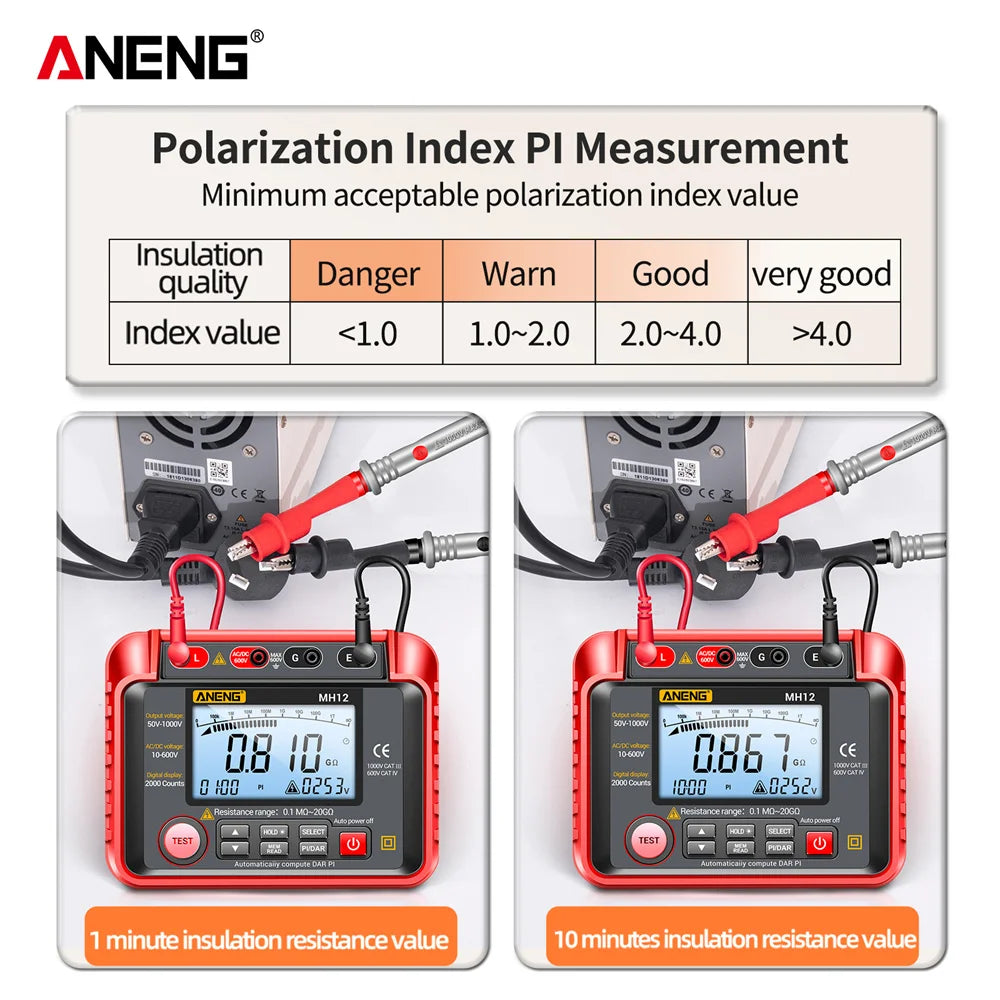 MH12 Digital Insulation Resistance Tester