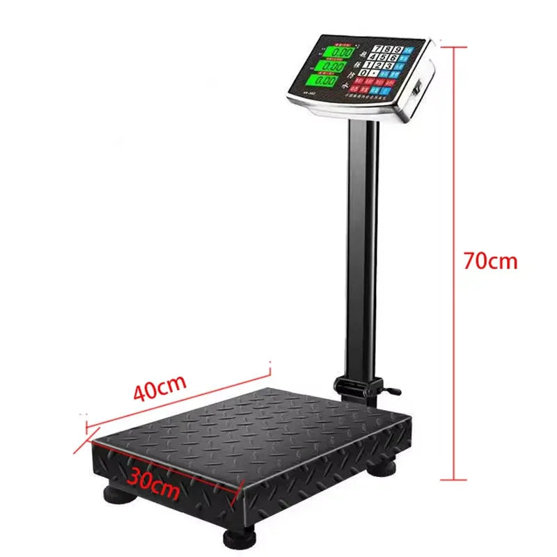 Balanza electrónica plegable 150kg Acero inoxidable Recargable Digital de banco para equipaje Envíos Postales Comerciales