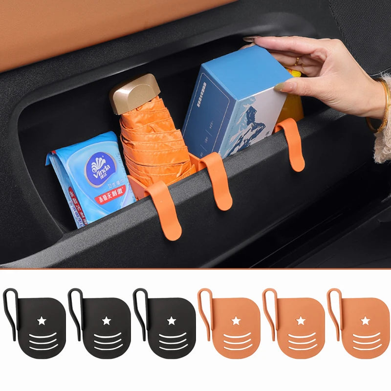 SEAMETAL 3Pcs Car Side Door Organizer Dividers Adjustable ABS Clip Organizer Storage Slot Partition Universal for All Vehicles