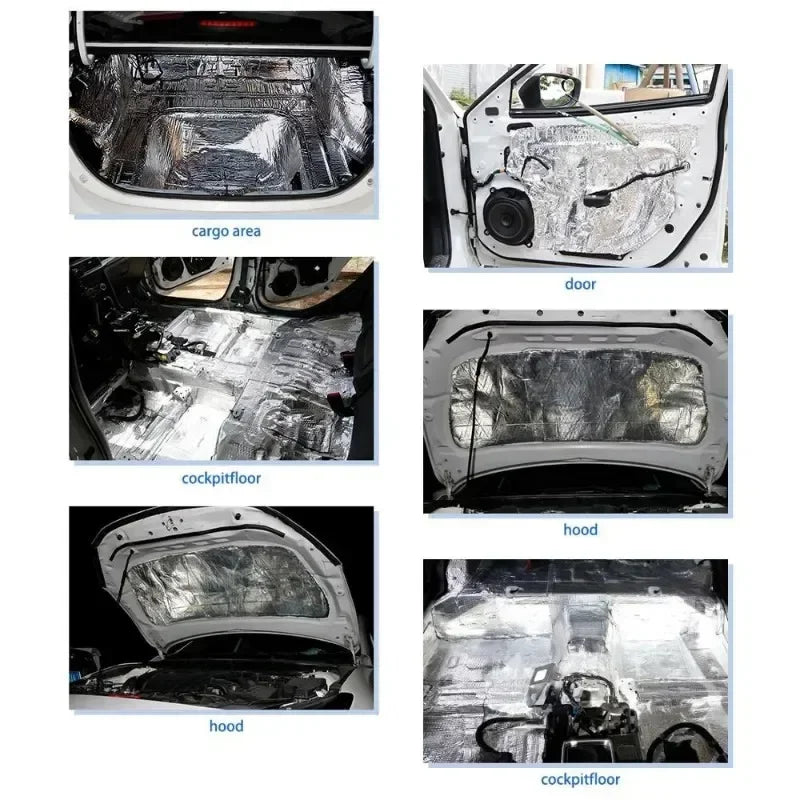 Car Sound Deadener and Thermal Insulation Mat 50x200cm 5/10mm
