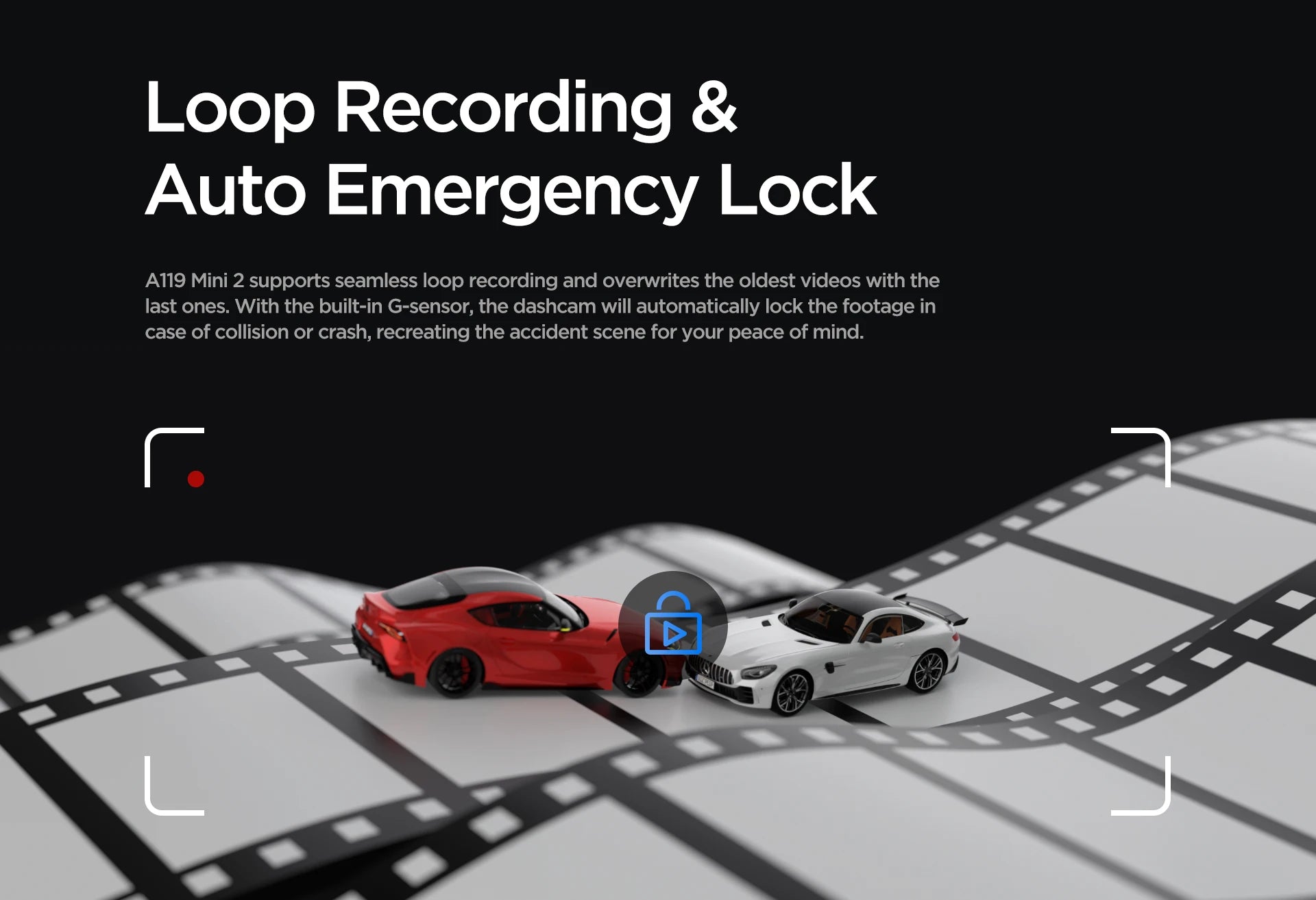 2K 60FPS Mini Dash Cam with GPS, Wi‑Fi, Voice Control and Parking Mode
