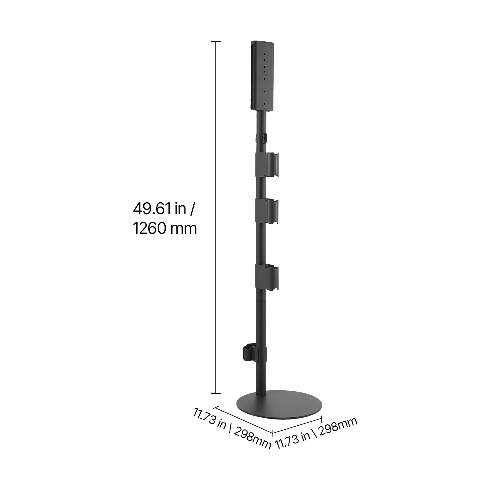 Dyson Vacuum Stand Organizer with 4 Hooks, No-Drill Storage Rack