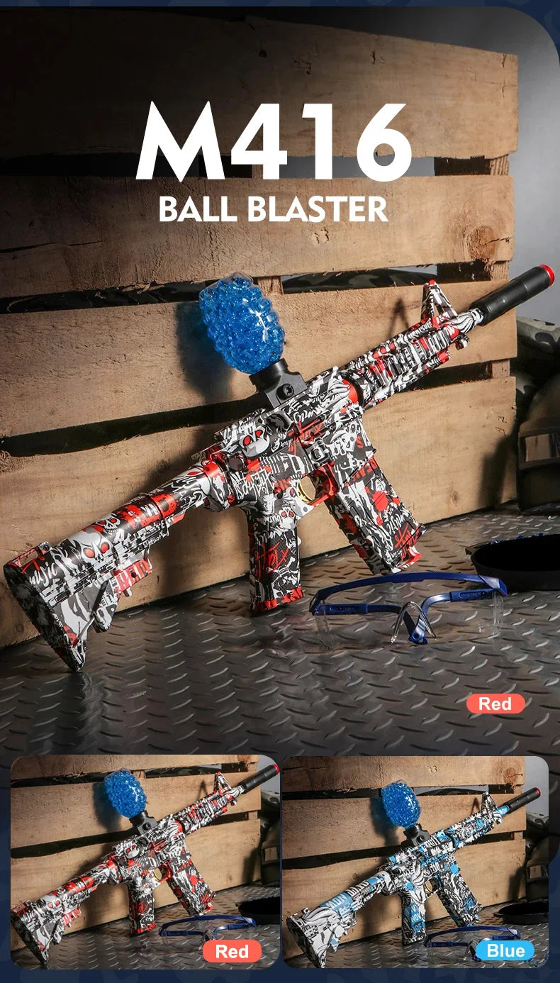 New M416 Electric Blaster Gun Set High Precision Shooting Toy Perfect Outdoor Toys Gifts for Boys Birthday (Bullets Excluded) 